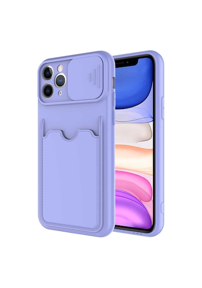 Goocamp Apple Uyumlu iPhone 11 Pro Max Kartix Kılıf-lila Lila