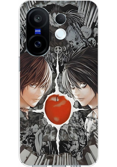 Vivo X200 Fe Uyumlu Death Note Kapak Tasarımlı Baskılı Silikon Kılıf Renkli