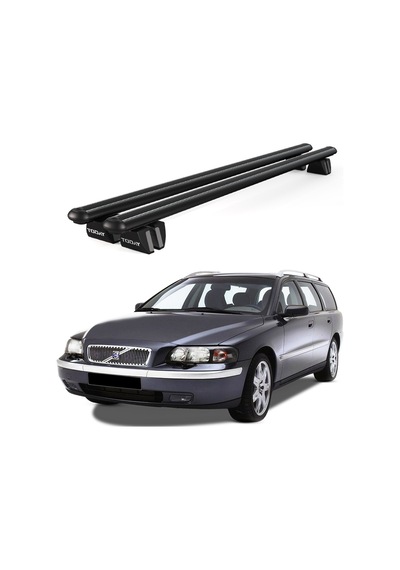 Pençe Volvo V70 Ara Atkı 1997-2007 Uyumlu Siyah Ara Atkı Port Bagaj Tavan Barı