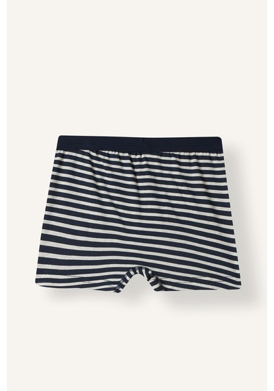Defacto Beli Lastikli Çizgili Penye 3lü Boxer Erkek Çocuk I3826a826aunv135 Lacivert-nv135