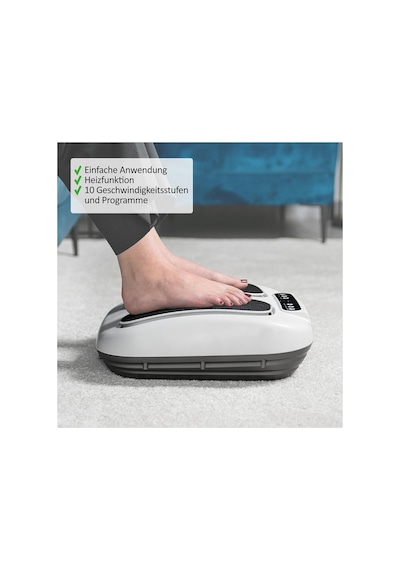 Genius Feelvita Acticur Ayak Masajı, Isıtma Fonksiyonlu Elektrikli, 10 Hız Seviyesi, Bacaklar Ve Ayaklar İçin Titreşimli Masaj, Uzaktan Kumandalı Modern Titreşim Plakası