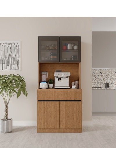 Bambu Mini Komple Mdf Led Aydınlatmalı Kahve Köşesi