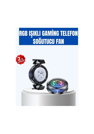 Telefon Soğutucu Rgb Fan Sessiz Çalışma Tüm Modeller Uyumlu - Hs08375370-5024 Renkli