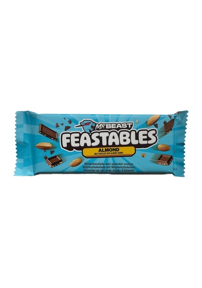 Mr.beast Badem Parçacıklı Sütlü Çikolata 60 G - 4 Adet Tarı