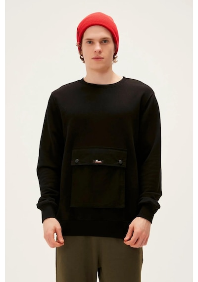 Bad Bear Kangaroo Crewneck Erkek Sweatshırt Siyah