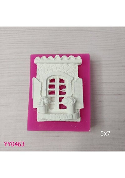 Yy0463 Önü Çiçekli Pencere Silikon Kalıp