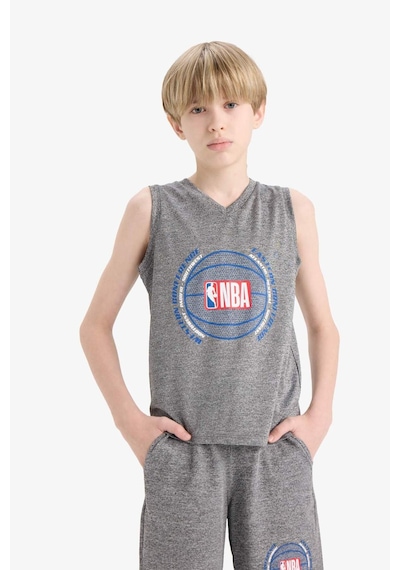 Defacto Erkek Çocuk Nba Wordmark V Yaka Atlet E4847a825hsgr210 Gri