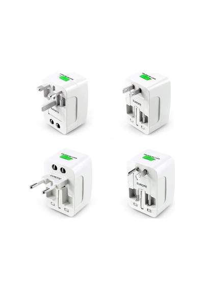 Lexroo 150+ Ülke Universal Çoklu Priz Çevirici Dönüştürücü Seyahat Adaptörü, Amerika, İngiliz