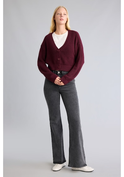 Defacto Regular Fit V Yaka Basic Düz Düğme Kapamalı Triko Hırka U2052az26wnbr452 Bordo-br452 Defacto Regular Fit V Yaka Basic Düz Düğme Kapamalı Triko Hırka U2052az26wnbr452 Bordo-br452
