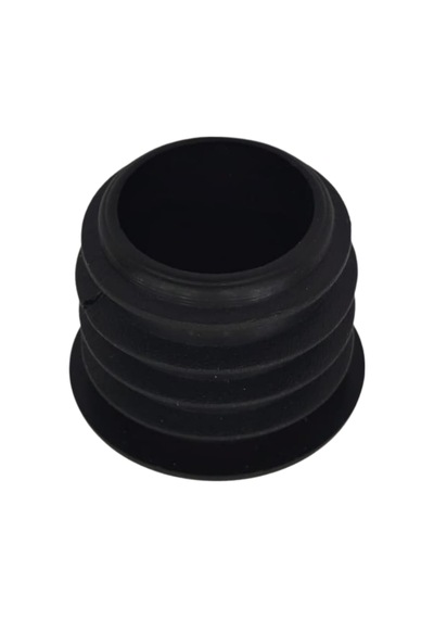 Cateksss 25 Mm Kademeli İç Profil Tapası Bombeli Siyah - 26 Lı Paket