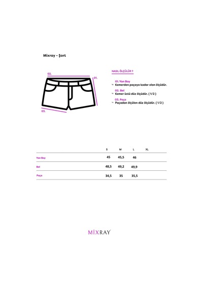 Mixray 4734 Kadın Pileli Pensli Bermuda Şort Siyah