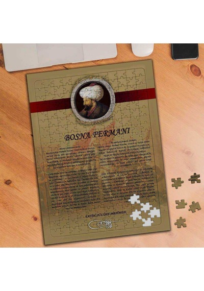 Bosna Fermanı Fatih Sultan Mehmed 240 Parça Puzzle Yapboz-74848