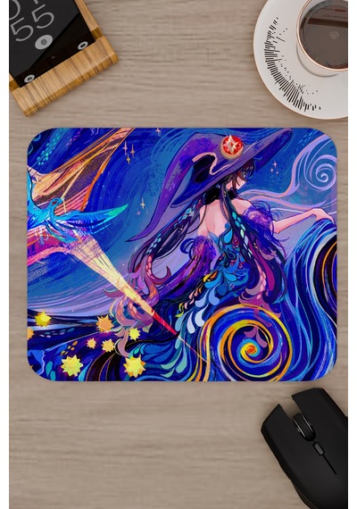 Mona Genshin Impact Anime Gacha V3 - 22x18 Gaming Mouse Pad Fare Altlığı