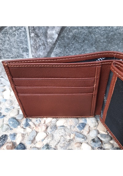 Gvnbag Hakiki Deri Erkek Bozuk Para Gözlü Çıtçıtlı Taba Cüzdan Gvn-0134