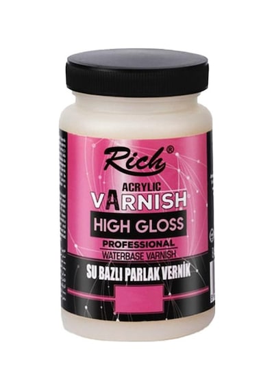 Rich High Gloss Su Bazlı Parlak Vernik 250ml