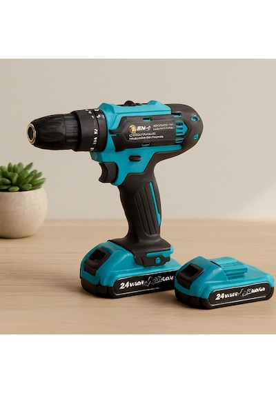 24v Şarjlı Matkap Seti 5.0ah 2 Batarya Çantalı 1250 Rpm