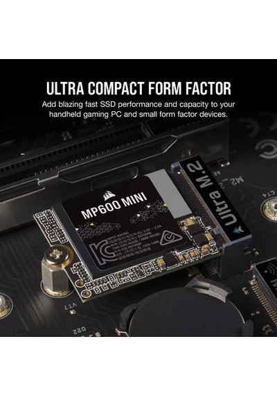 Corsair Mp600 Mını 1tb M.2 2230 Nvme Pcıe 4.0 Gen4 Ssd /cssd-f1000gbmp600mnr2