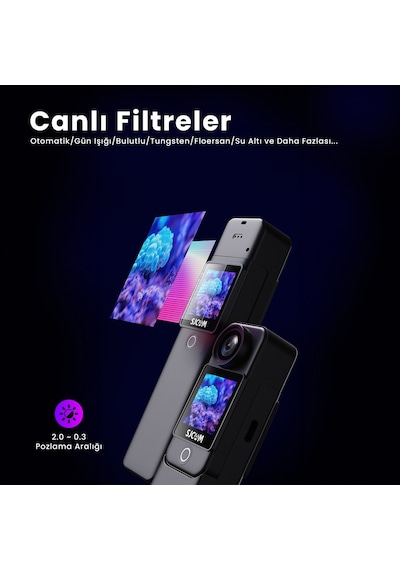 SJCAM C300 4K UHD 2160P Çift Ekranlı Ultra Batarya 2800mAh + 1000mAh WiFi 20MP 154° Aksiyon Kamerası Siyah SJCAM C300 4K UHD 2160P Çift Ekranlı Ultra Batarya 2800mAh + 1000mAh WiFi 20MP 154° Aksiyon Kamerası Siyah