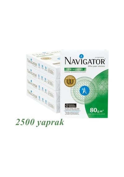 Navigatör A4 Fotokopi Kağıdı 80 G 1 Koli 5 Paket x 500 Yaprak