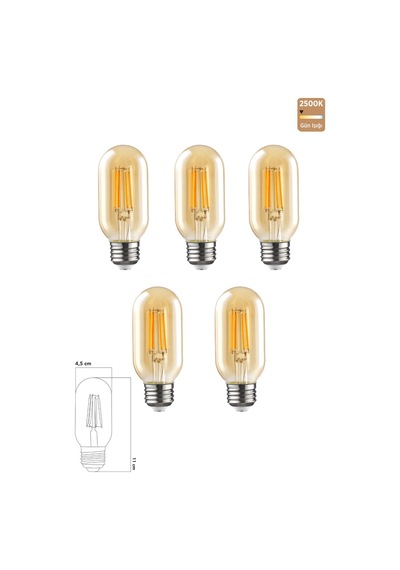 Rustik Led Ampul 6w 2500k E27 Gün Işığı Erd-45