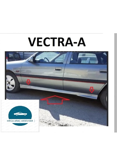 Opel Vectra A Marşpiyel Takımı Sağ Sol Boyasız Siyah Teslim Fiberclass
