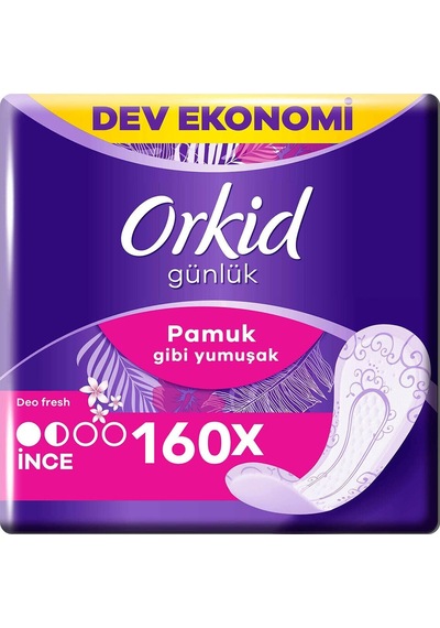 Orkid Pamuksu Deo Fresh Günlük Ped 160'lı