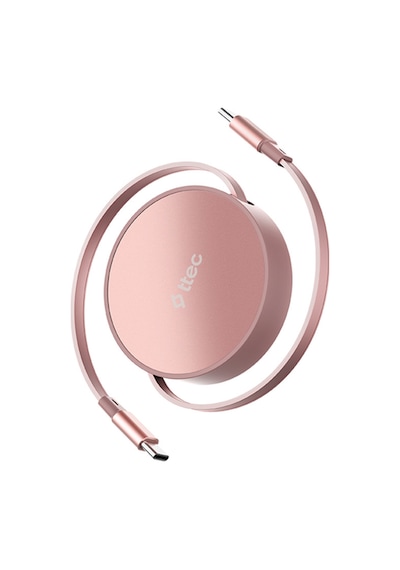 Ttec USB-C - USB-C Mini Makaralı 100W PD/QC 120 CM Hızlı Şarj Kablosu