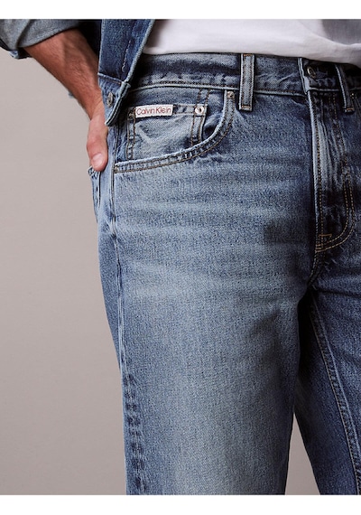 Calvin Klein Erkek 90s Straight Fit Andrew Jean-14935 Mavi