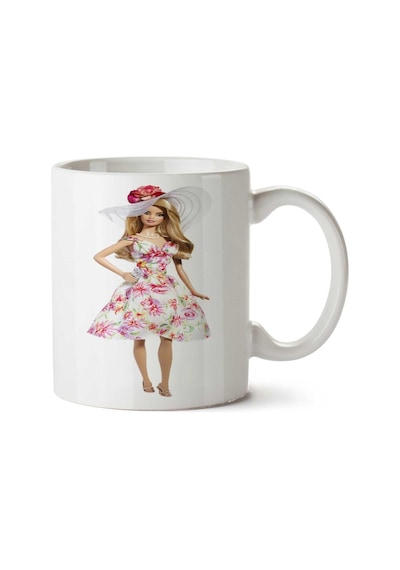 Barbie-doll-png-ımage.png İki Tarafı Baskılı Kupa Bardak Çok Renkli