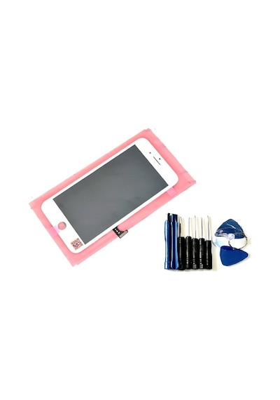 Tkgz Apple Uyumlu iPhone 8 Plus Lcd Ekran Dokunmatik Lw Marka Tamir Seti Beyaz