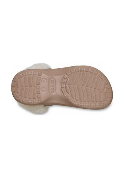 Crocs Classic Platform Fuzz Lined Clog Latte Terlik 212854 2q9 Kahverengi