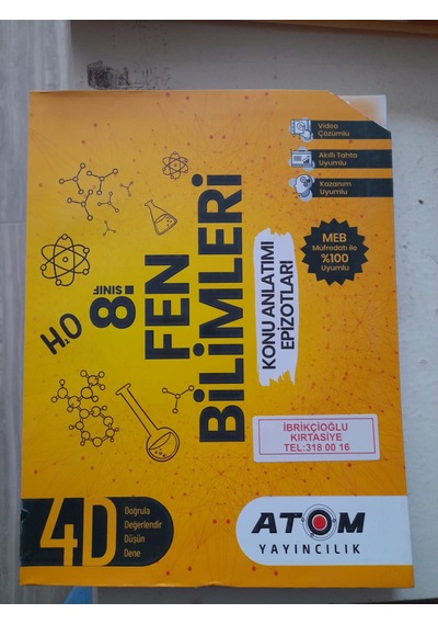 Atom 8.sınıf Fen Bilimleri Konu Anlatımlı