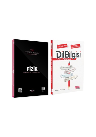 Marka Tyt Fizik Ve Akm Dil Bilgisi Soru Bankası Seti 2 Kitap