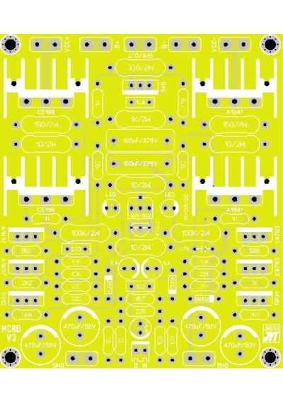 2000 Watt Stereo Çift Kanal Amfi Devresi
