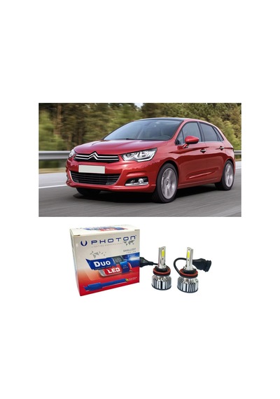 Citroen C4 Led Xenon Kısa Far Ampulü H7 Duo Yeni Seri Beyaz 2012-2017
