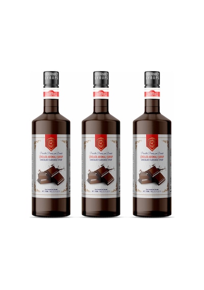 Nish Çikolata Aromalı Şurup 3 X 700 Ml - Pet Şişe