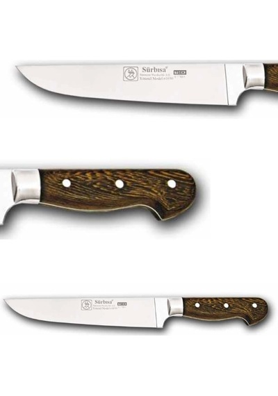 Sürbisa Ahşap Saplı Yöresel Kasap Bıçağı 61030-ym 20.5 Cm Çok Renkli