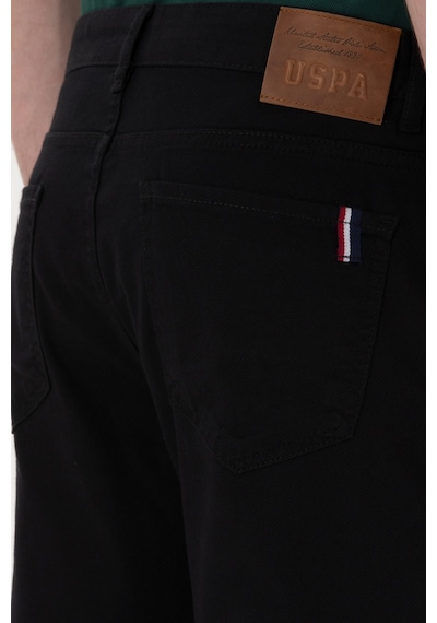 U.S. Polo Assn. Erkek Siyah Slim Fit Kanvas Pantolon 50309119-VR046