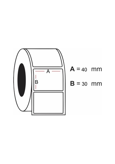 A1 Etiket 30X40 Termal Barkod Etiketi 30 Rulo 30000 Adet