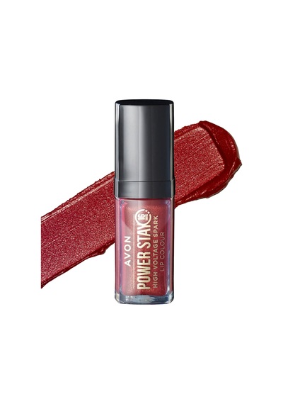 Avon Powerstay High Voltage Spark Likit Ruj Russet Shock