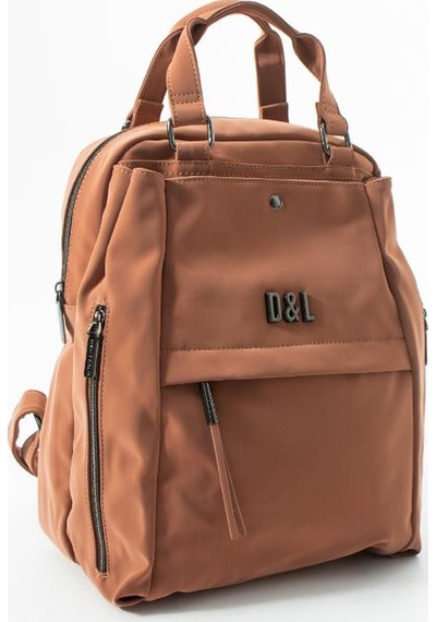 Baginn Nubuk-süet Dokulu Kadın Sırt Çantası Vegan Deri 35 29 Cm İster Elde İster Sırtta Fonksiyonel 19a Taba