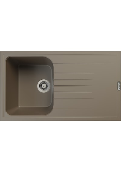 Polex Cristalüx Granit Evye P-02 Toprak Tezgah Altı Ve Tezgah Üstü Mutfak Evyesi 85x49.5 CM