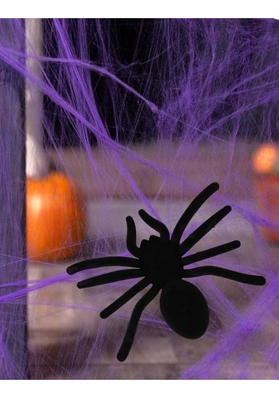 Halloween Örümcek 16cm Flok Kumaş Ast6764 Genel