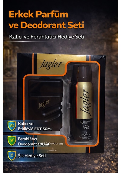 Erkek Parfüm Seti Edt 50 Ml Ve Deodorant 100 Ml Kalıcı Koku Hediye Seti