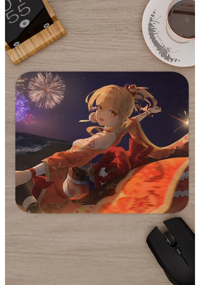 Yoimiya Genshin Impact Anime Gacha V4 - 22x18 Gaming Mouse Pad Fare Altlığı