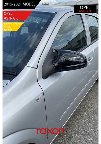 Opel Astra K 2015-2021 Batman & Yarasa Ayna Kapağı Parlak Piano Black Sport