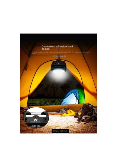 Wison Ws582 Powerbank Özellikli Tripod Bağlantılı Mıknatıslı 3500 Lümen Usb Şarjlı Çalışma Feneri Çok Renkli