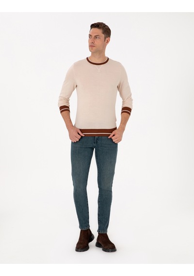 Pierre Cardin Erkek Kum Melanj Kazak /triko 50315712-vr123 Kum Melanj