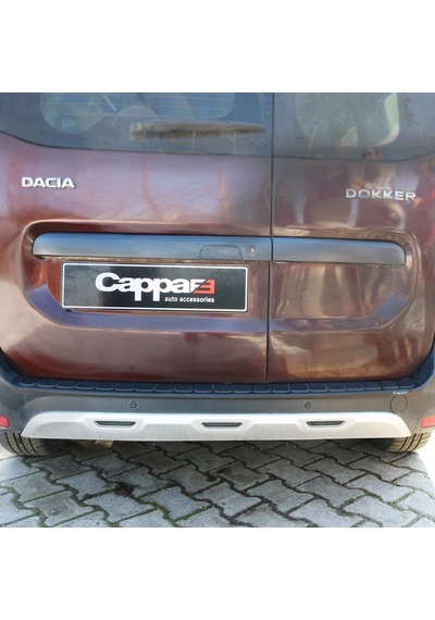 Cappafe Dacia Dokker Arka Tampon Eşiği Koruma Mat Siyah 2013-› N11.1777