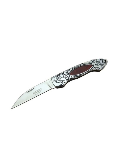 Cr 0124 Rd Kamp Çakı 20 Cm - Metal Desenli Sap, Kılıflı, Kutulu